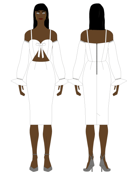 Build your dress - SWEETHEART TIE-UP NECKLINE OPTIONS