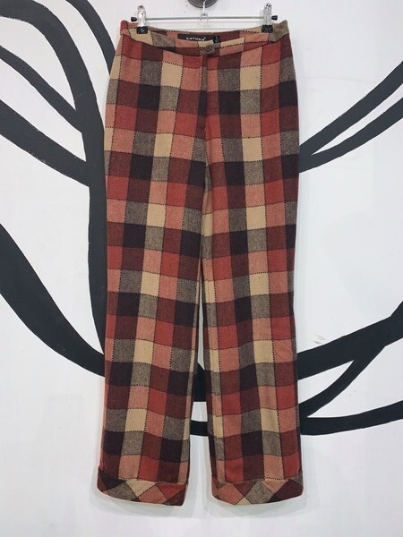 Women's Gingham Print Trousers Women's Gingham Print Trousers