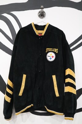 Steelers Suede Team Bomber Jacket - Men's XL Steelers Suede Team Bomber Jacket - Men's XL