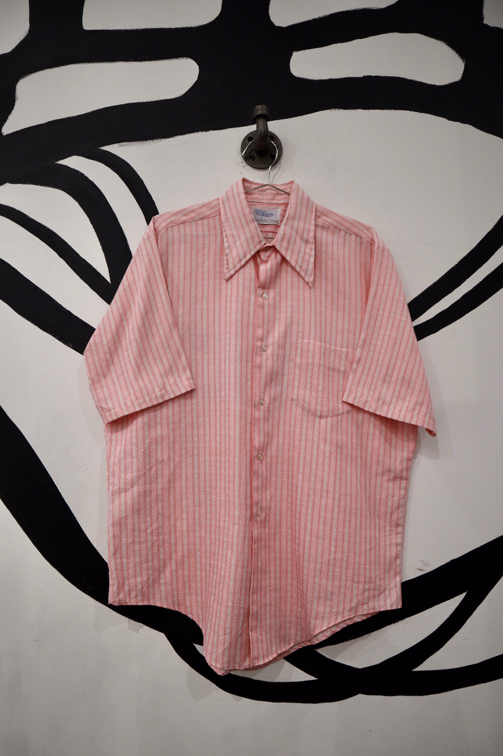 Pink Striped Button Up - Men’s Medium Pink Striped Button Up - Men’s Medium