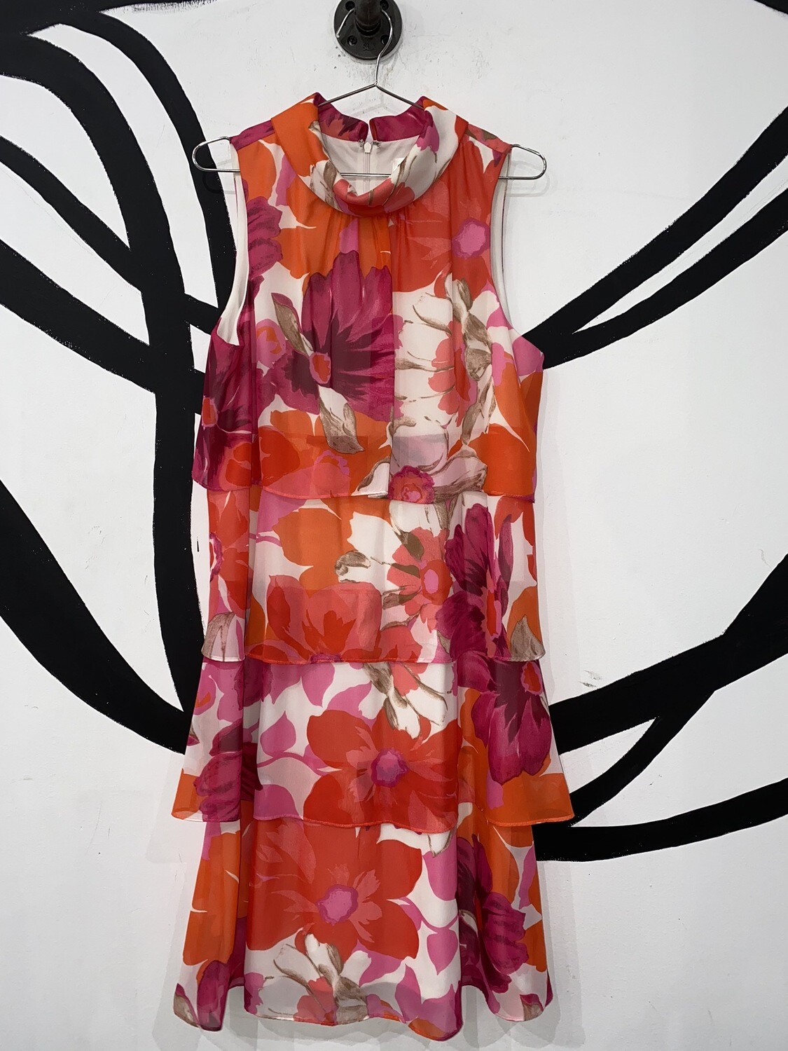 Women’s Floral Ruffle Dress Size L