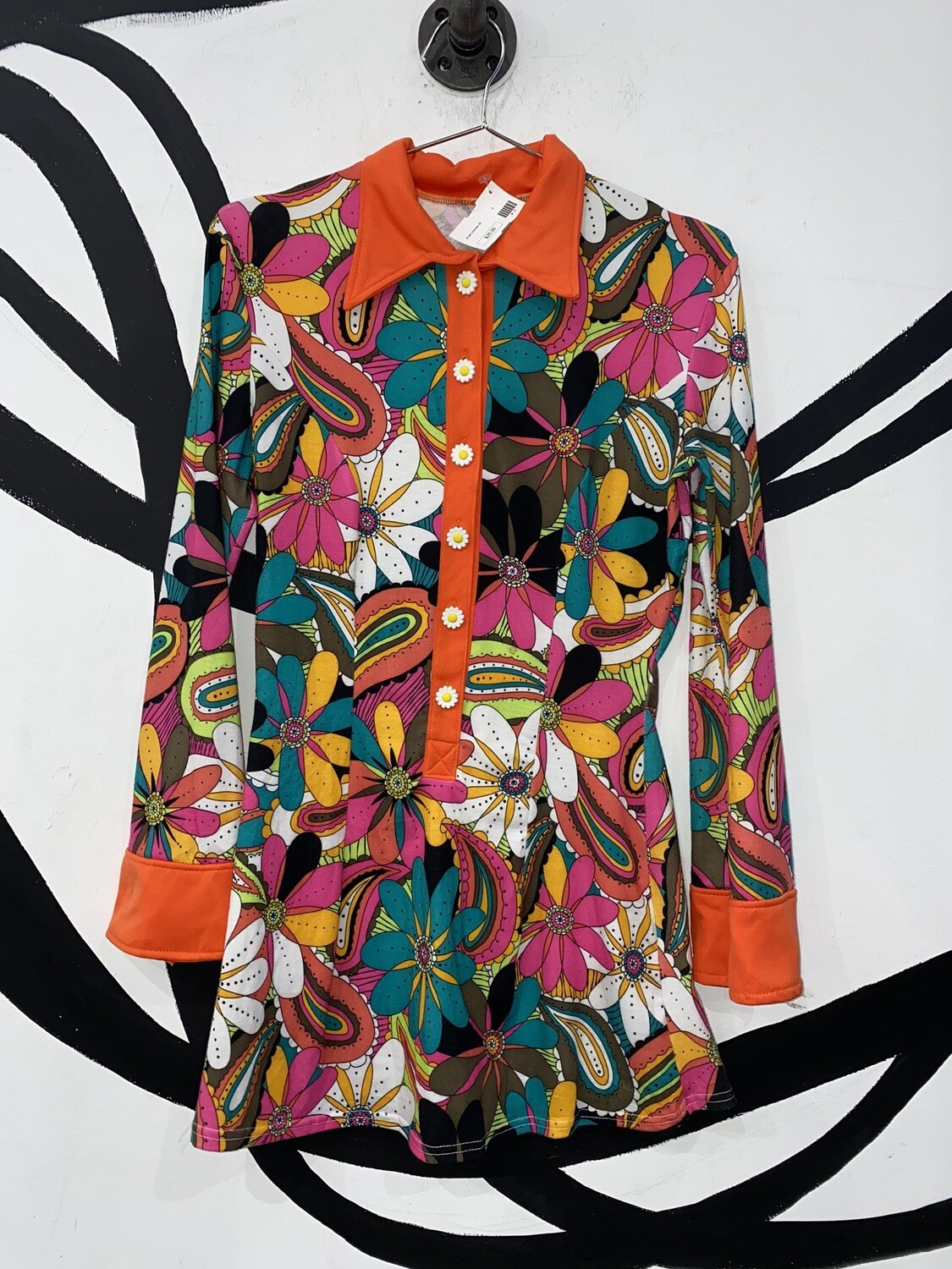 Women’s Retro Print Dress Size S Women’s Retro Print Dress Size S