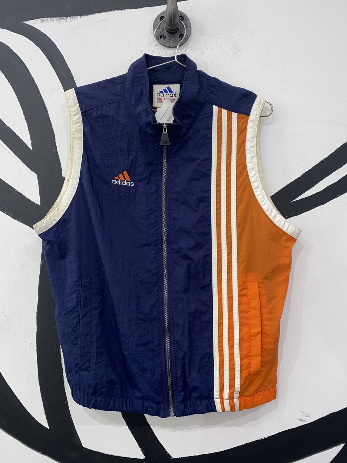 Men’s Nylon Adidas Track Vest-Size Medium Men’s Nylon Adidas Track Vest-Size Medium