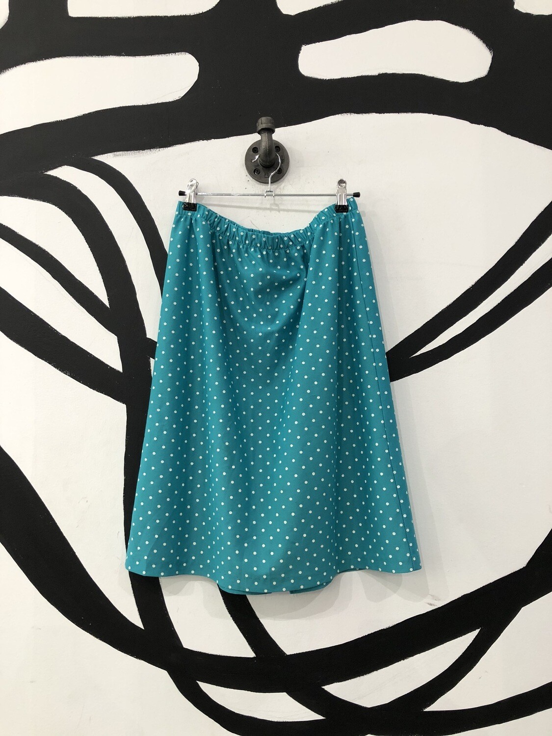 Aqua Polka Dot Skirt Size L Aqua Polka Dot Skirt Size L