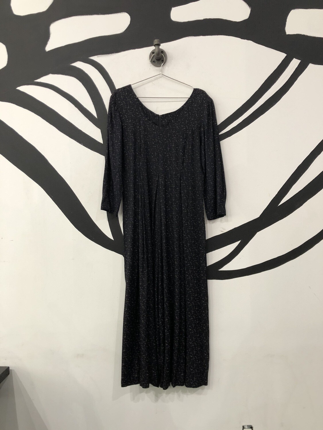 Black Scoop Neck Jumpsuit Size L Black Scoop Neck Jumpsuit Size L