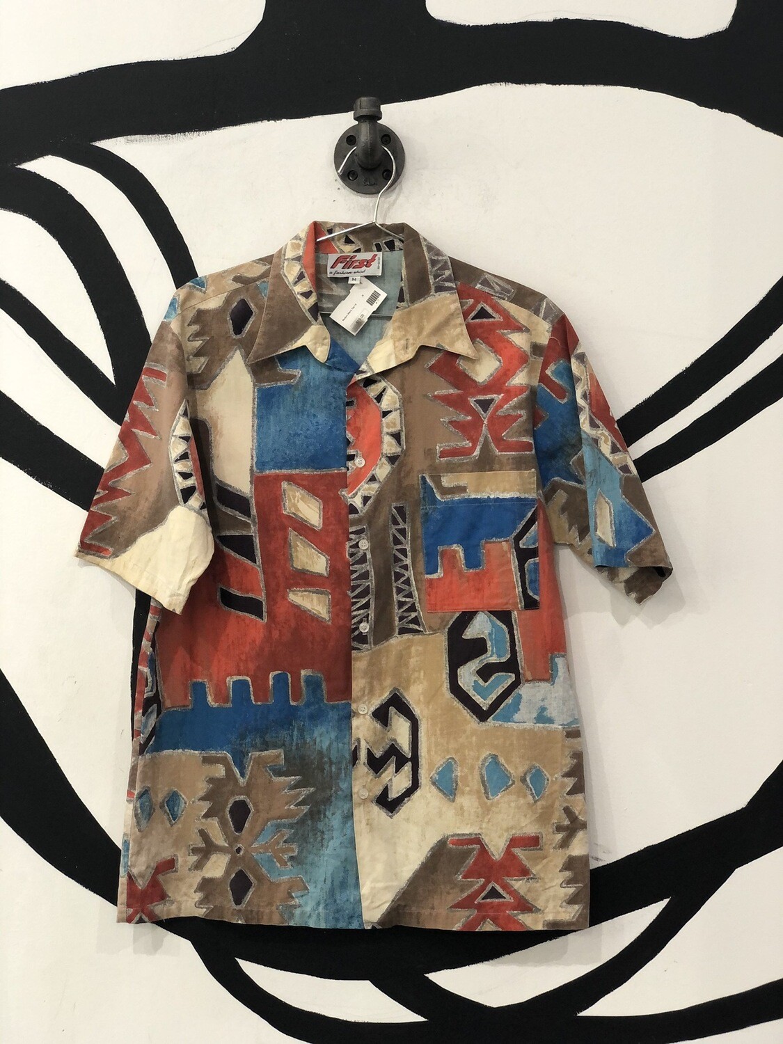 First New Mexico Print Short Sleeve Button Up Size M First New Mexico Print Short Sleeve Button Up Size M