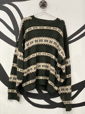 David Taylor Green Sweater Size 2XL