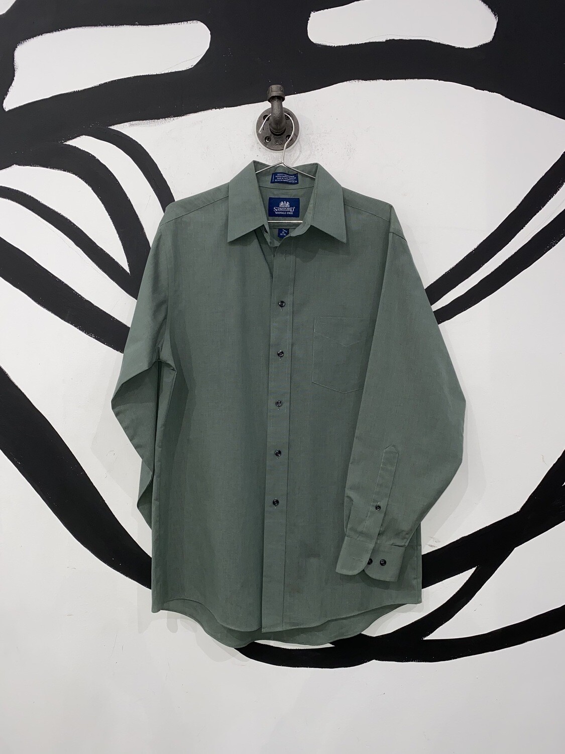 Stafford Green Button Up Size S Stafford Green Button Up Size S