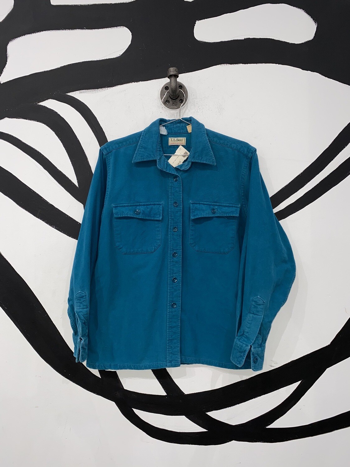 Teal L.L. Bean Flannel Size S Teal L.L. Bean Flannel Size S