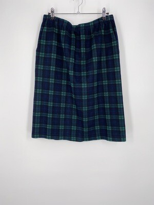 Alfred Dunner Green Plaid Skirt Size L