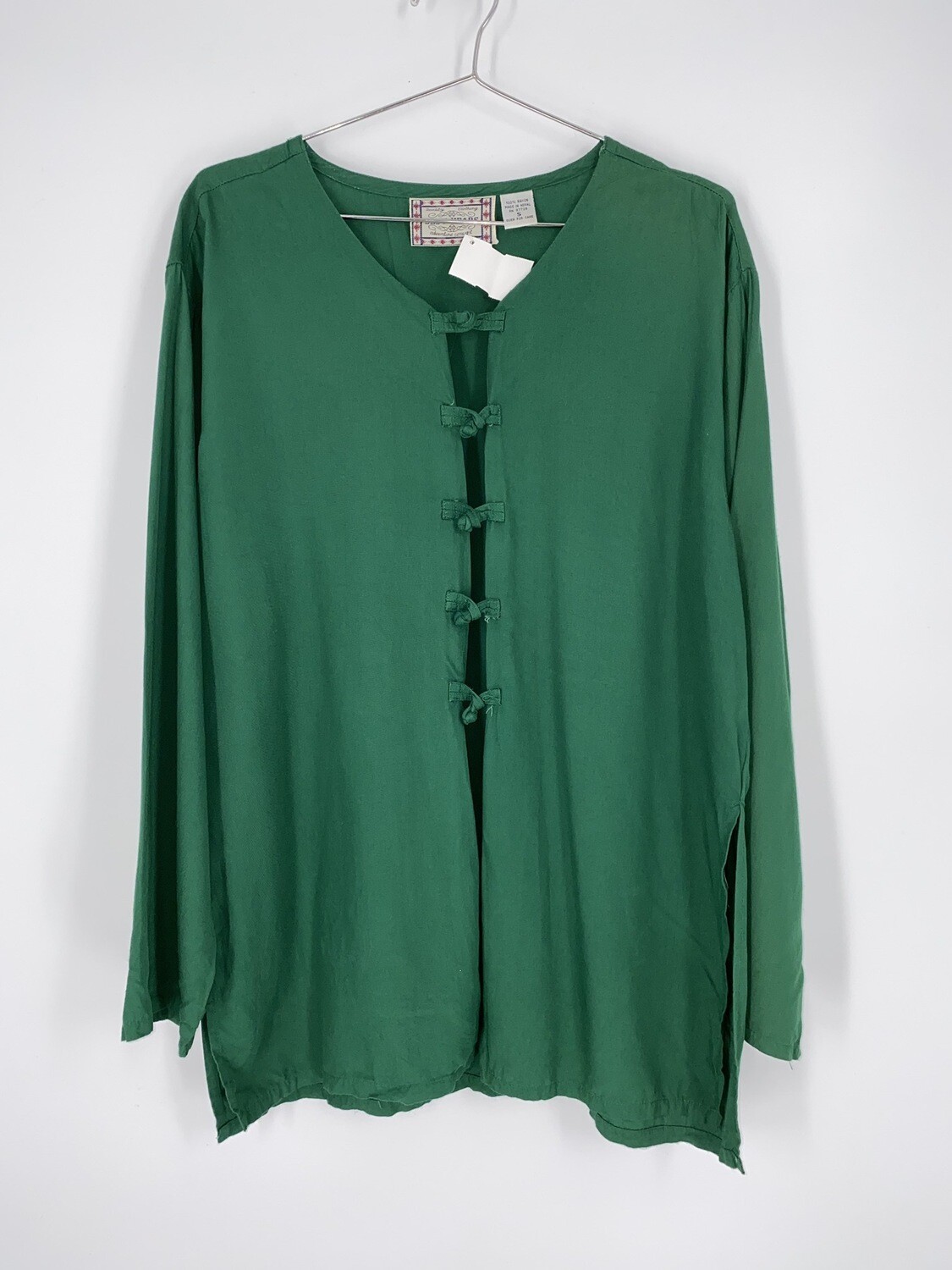 Green Knot And Loop Closure Top Size S
