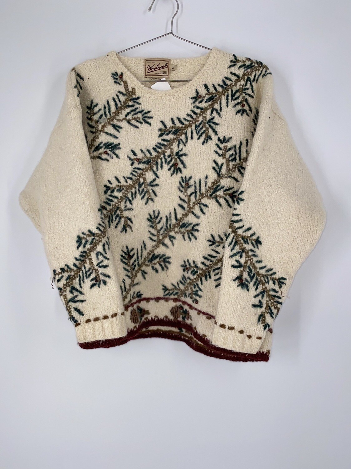 Woolrich Pine Tree Sweater Size L