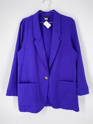 Requirements Bright Purple Blazer Size L