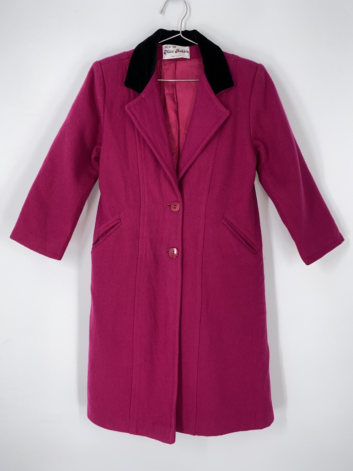 Miss Bobbie Pink Quarter Sleeve Trench Size