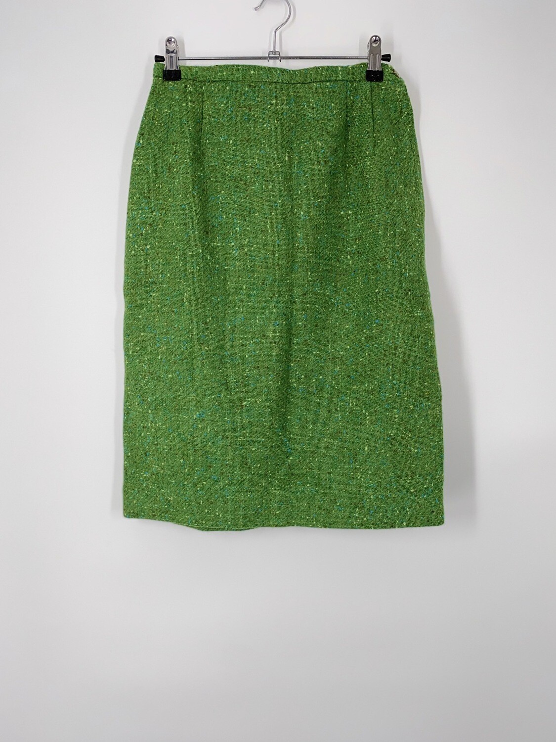 Green Speckled Wool Skirt Size M