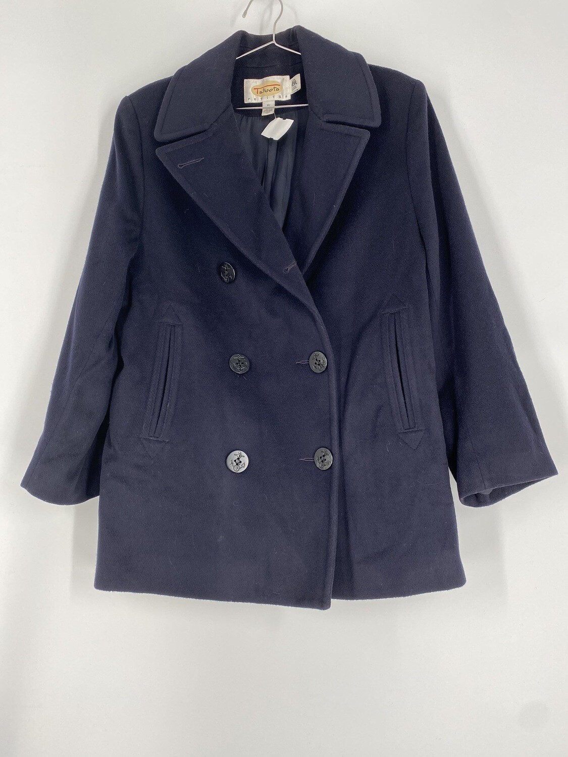 Talbots Black Wool Heavy Coat Size L Talbots Black Wool Heavy Coat Size L