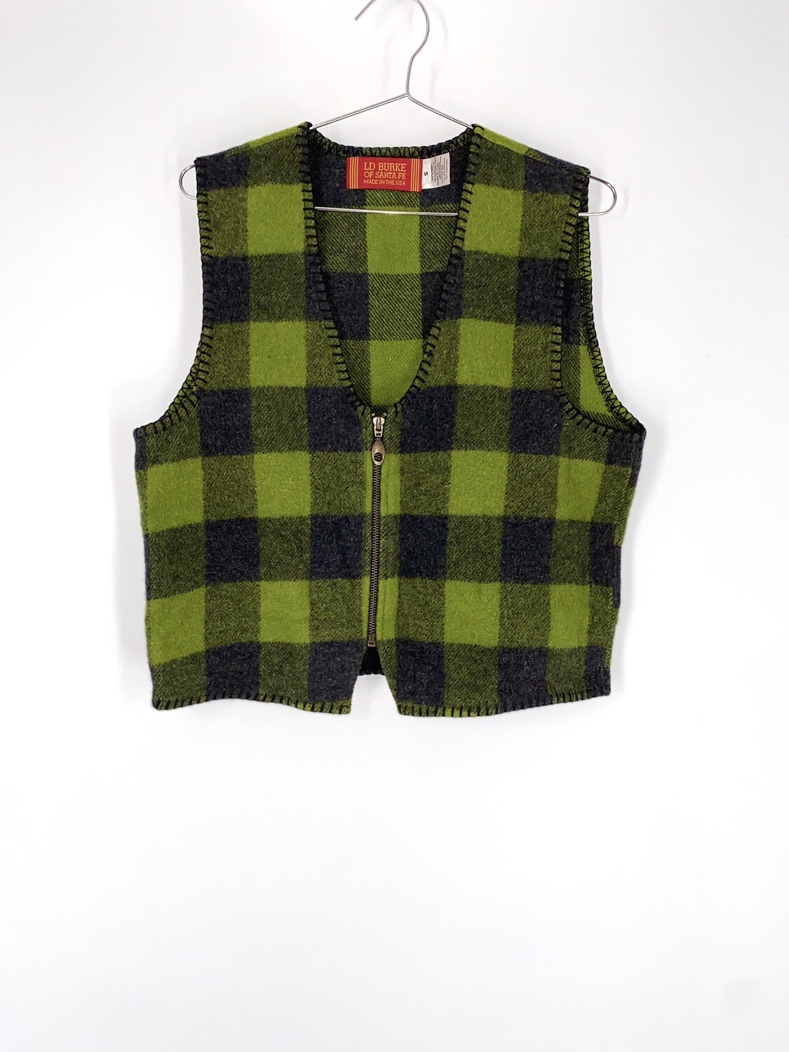 Green Plaid Sweater Vest Size S – Store 
