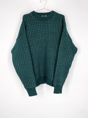 Green Wool Sweater Size L