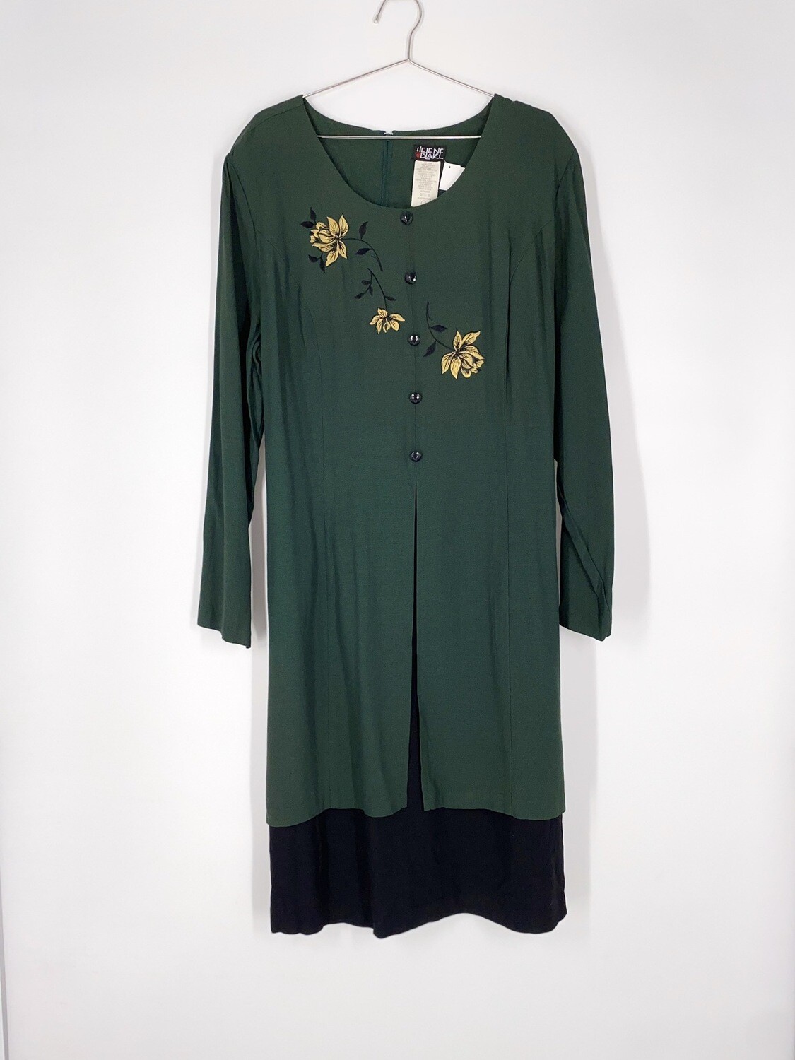 Floral Embroidered Tie Back Dress Size XL