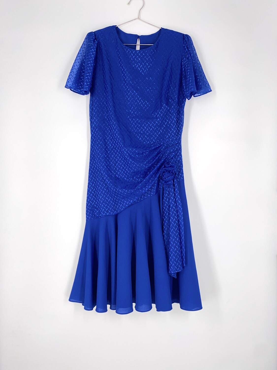 Blue Ruffled Dress Size M