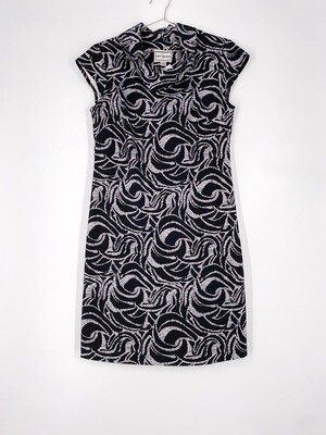 Cowl Neck Printed Dress Size M