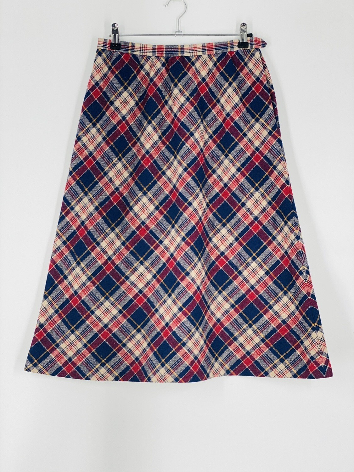 Centuru Plaid Wool Skirt Size M