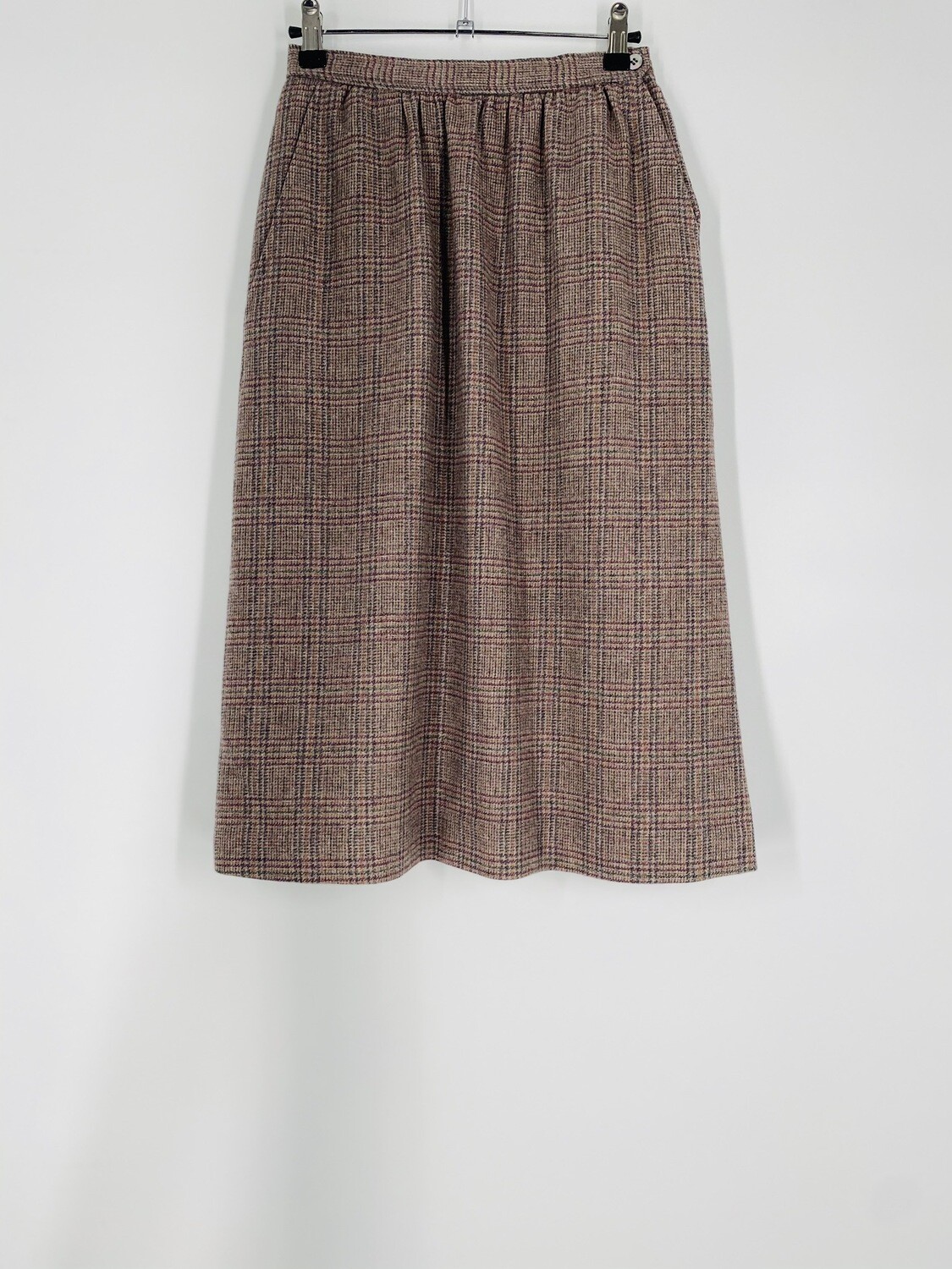 Evan Picone Plaid Wool Skirt Size S