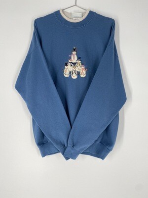 Blue Holiday Sweatshirt Size L
