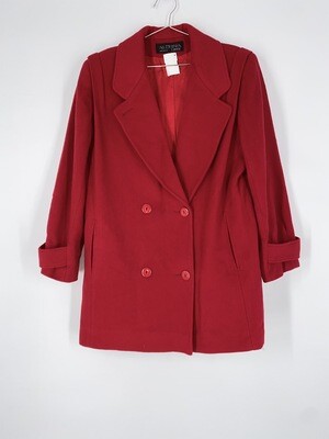 Aldrna Red Wool Heavy Jacket Size L