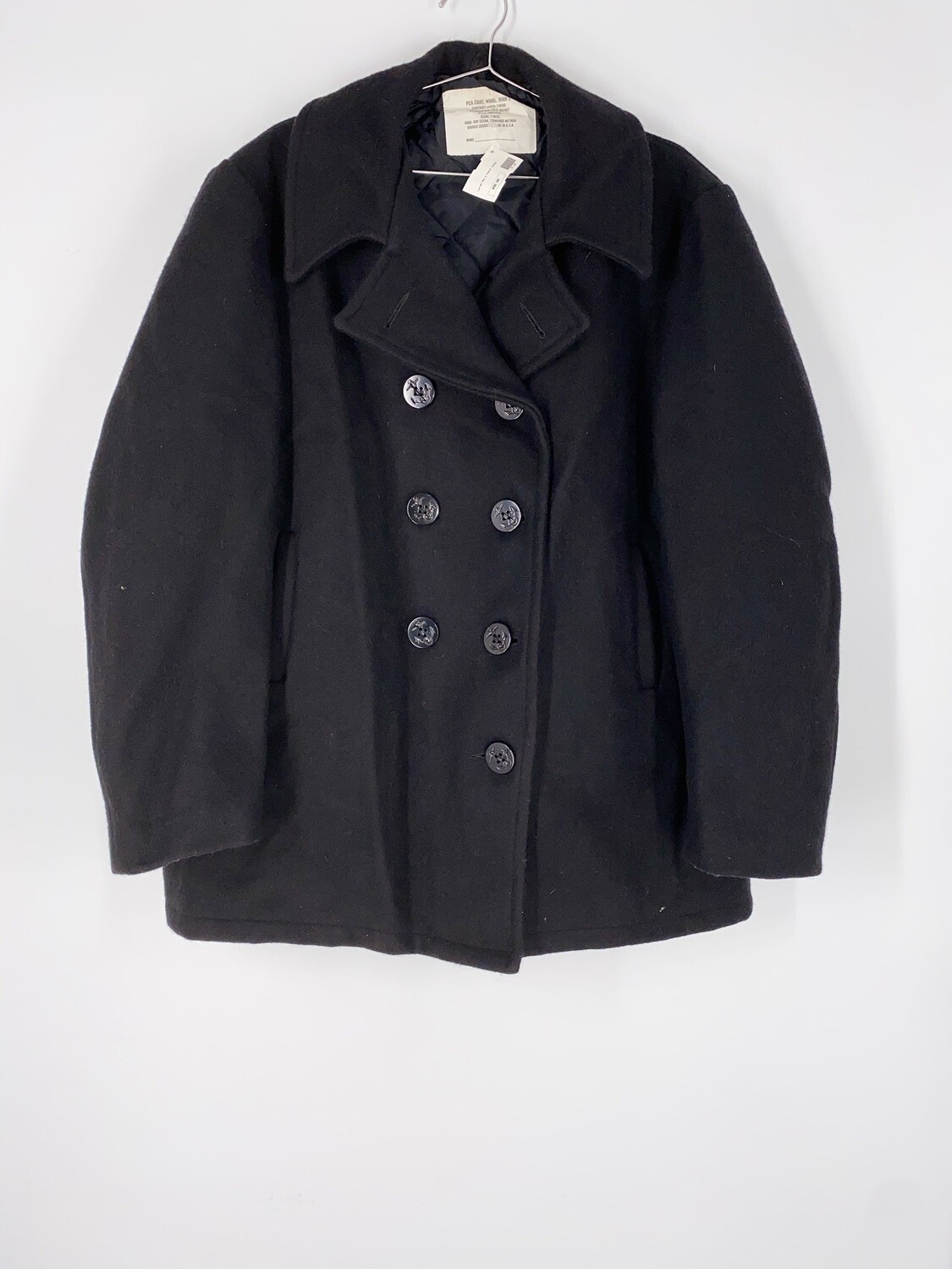 Black Wool Heavy Jacket Size L