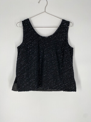 Beaded Sparkly Tank Top Size S