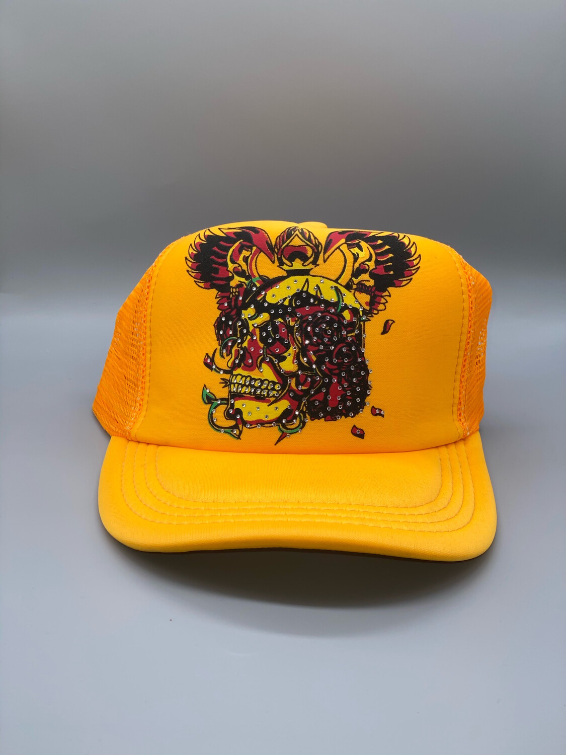 Bright Orange Y2K Trucker Hat