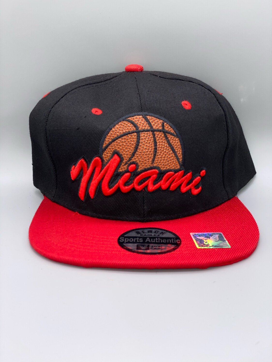 Embroidered Miami Adjustable Basketball Cap