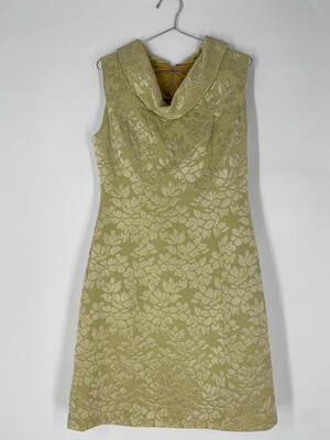 Cowl Neck Floral Sleeveless Dress Size L