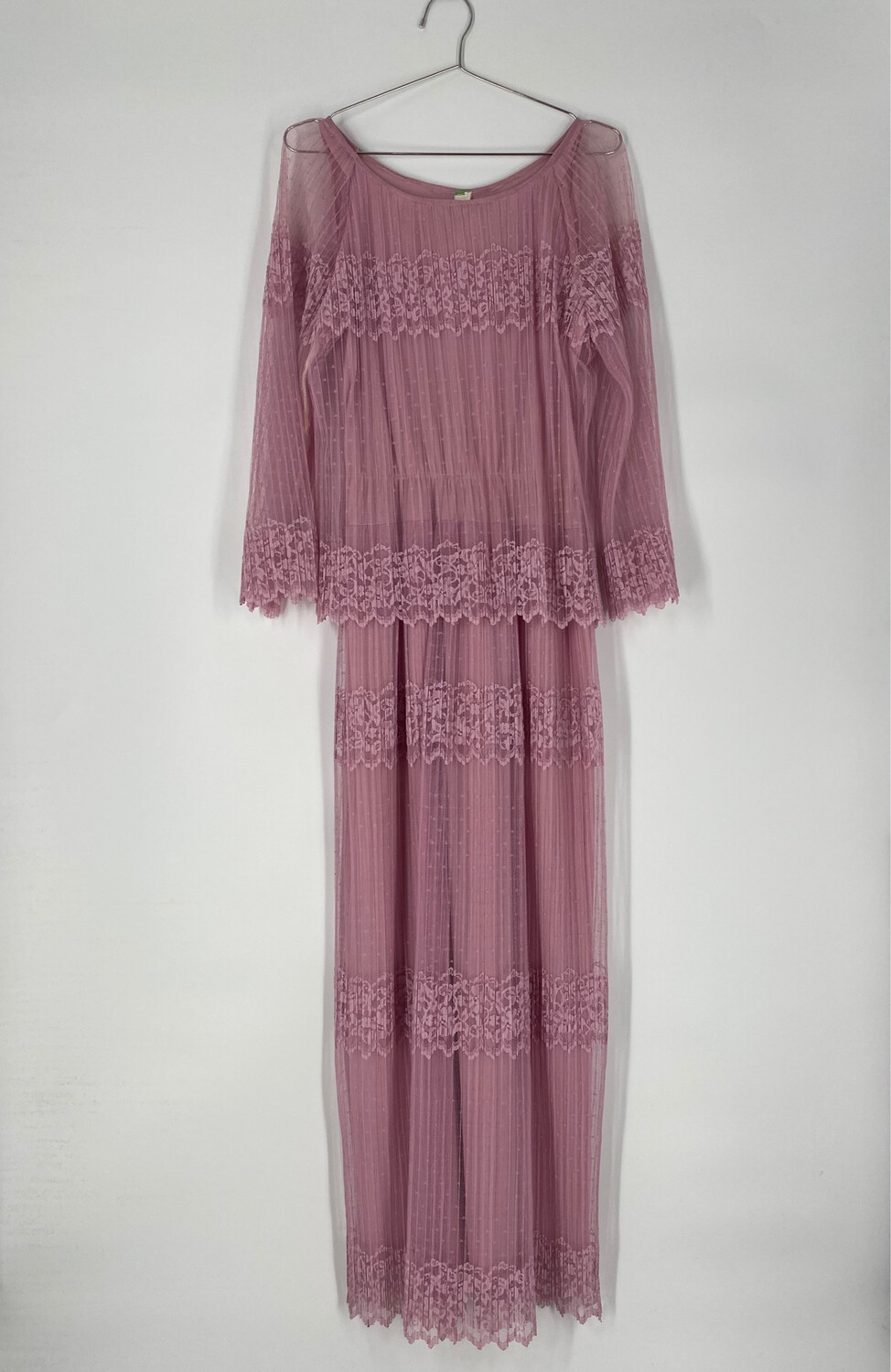 Lace Long Sleeve Maxi Dress Size S