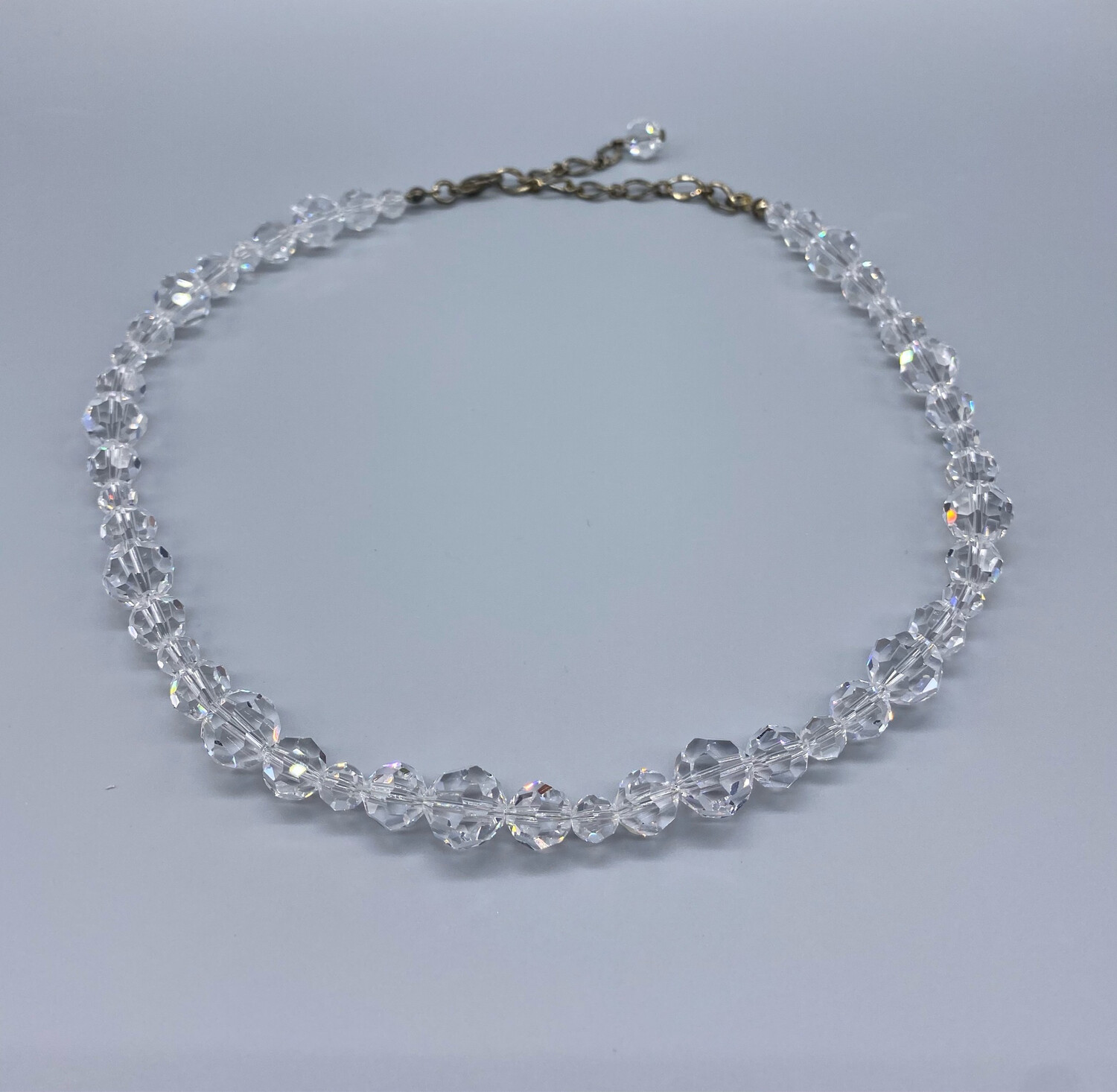 Faux Vintage Crystal Necklace