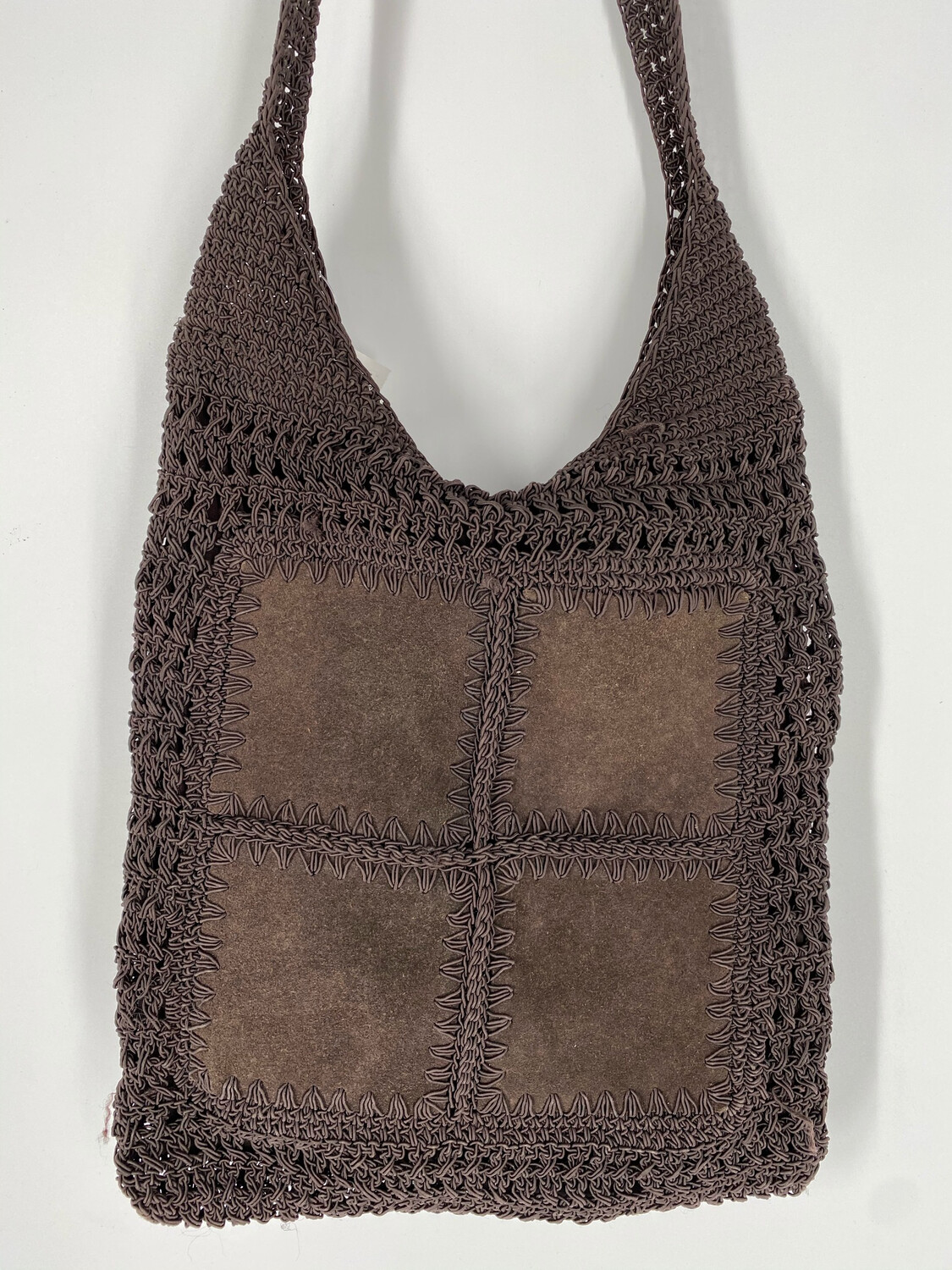 Brown Crochet Crossbody Bag Brown Crochet Crossbody Bag