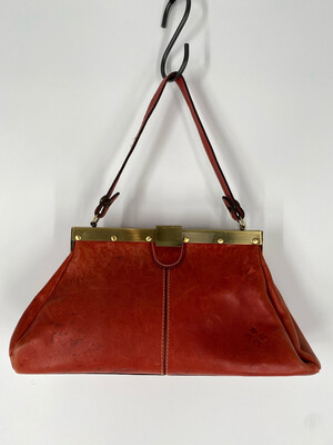 Patricia Nash Red Leather Shoulder Bag