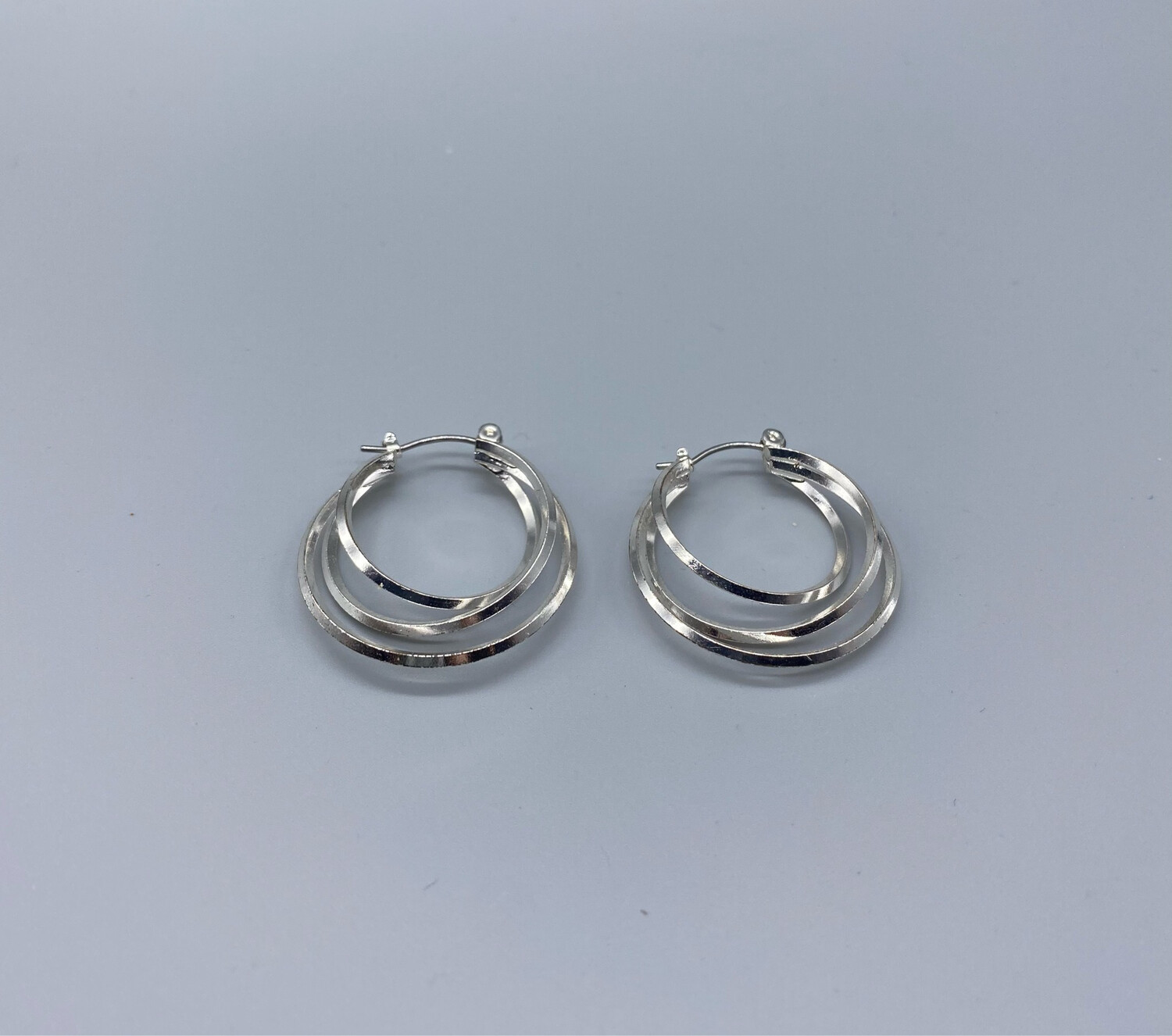 Silver Multi-Hoop Earrings Silver Multi-Hoop Earrings