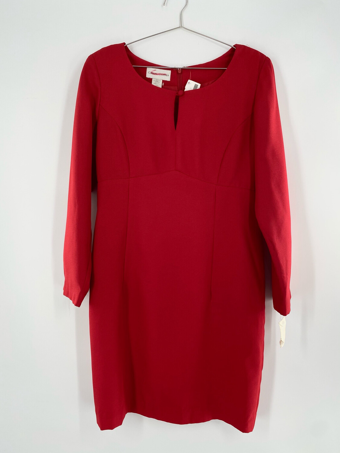 Casual Corner 90’s Style Red  Dress Size L