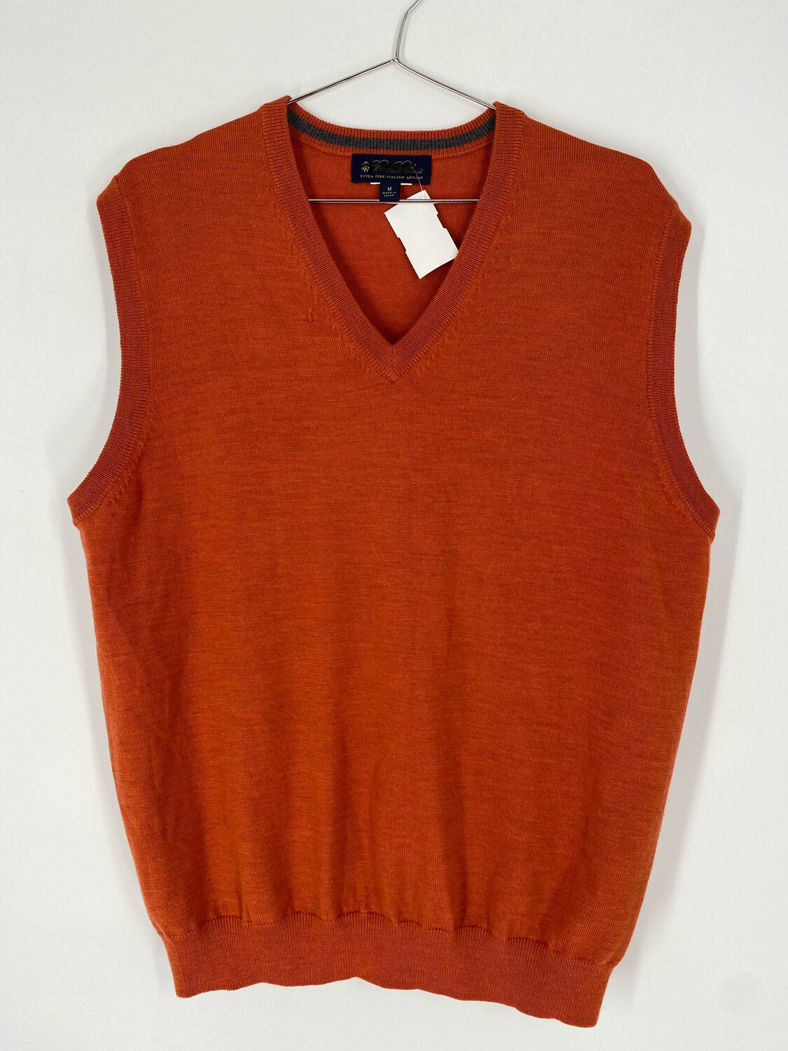 Vintage Brooks Brothers Orange Sweater Vest Size M