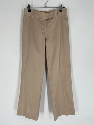 Bebe Low-Rise Silky Tan Flare Pants Size 0