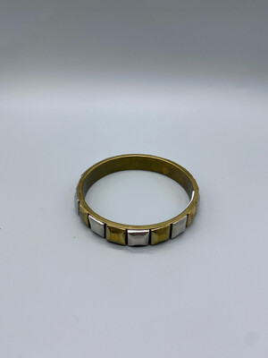 Gold And Silver Studded Bangle