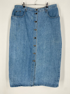 Authentic Made In The Shade Vintage Denim Skirt Size 22
