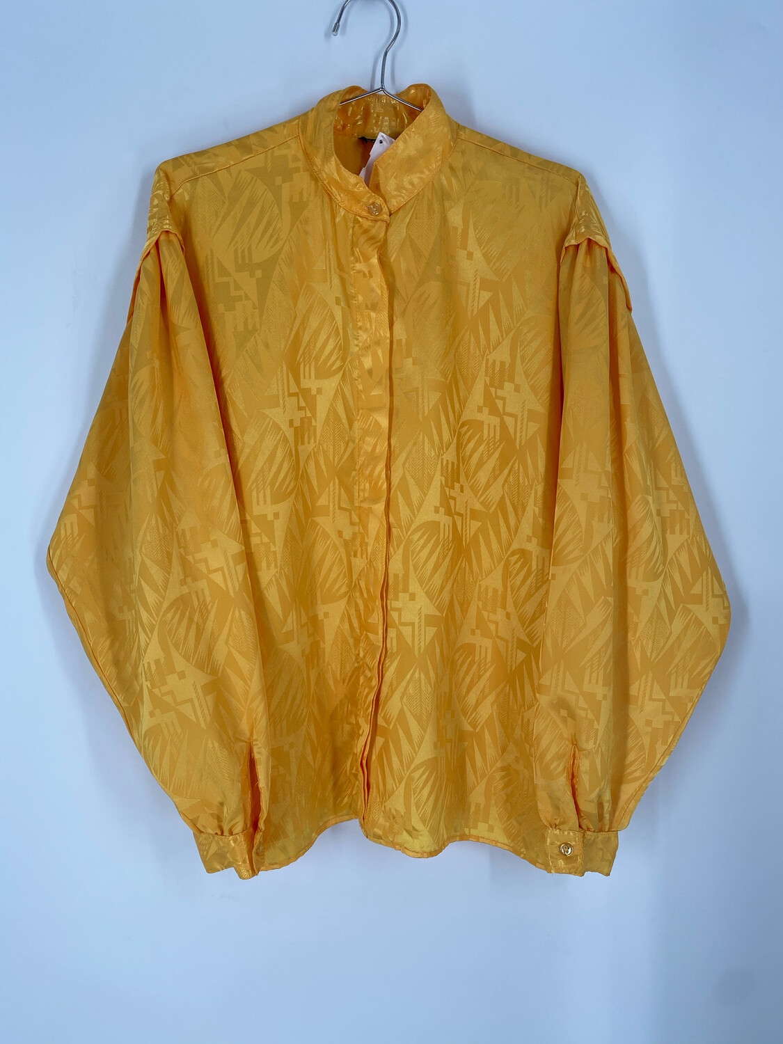 Ollini Yellow Button Up Top Size 13