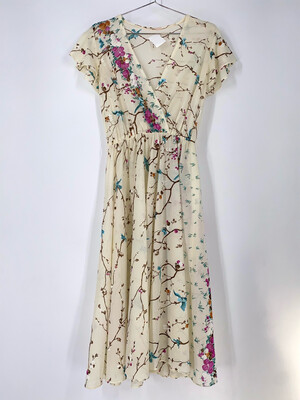 Floral Print Sheer Dress Size M