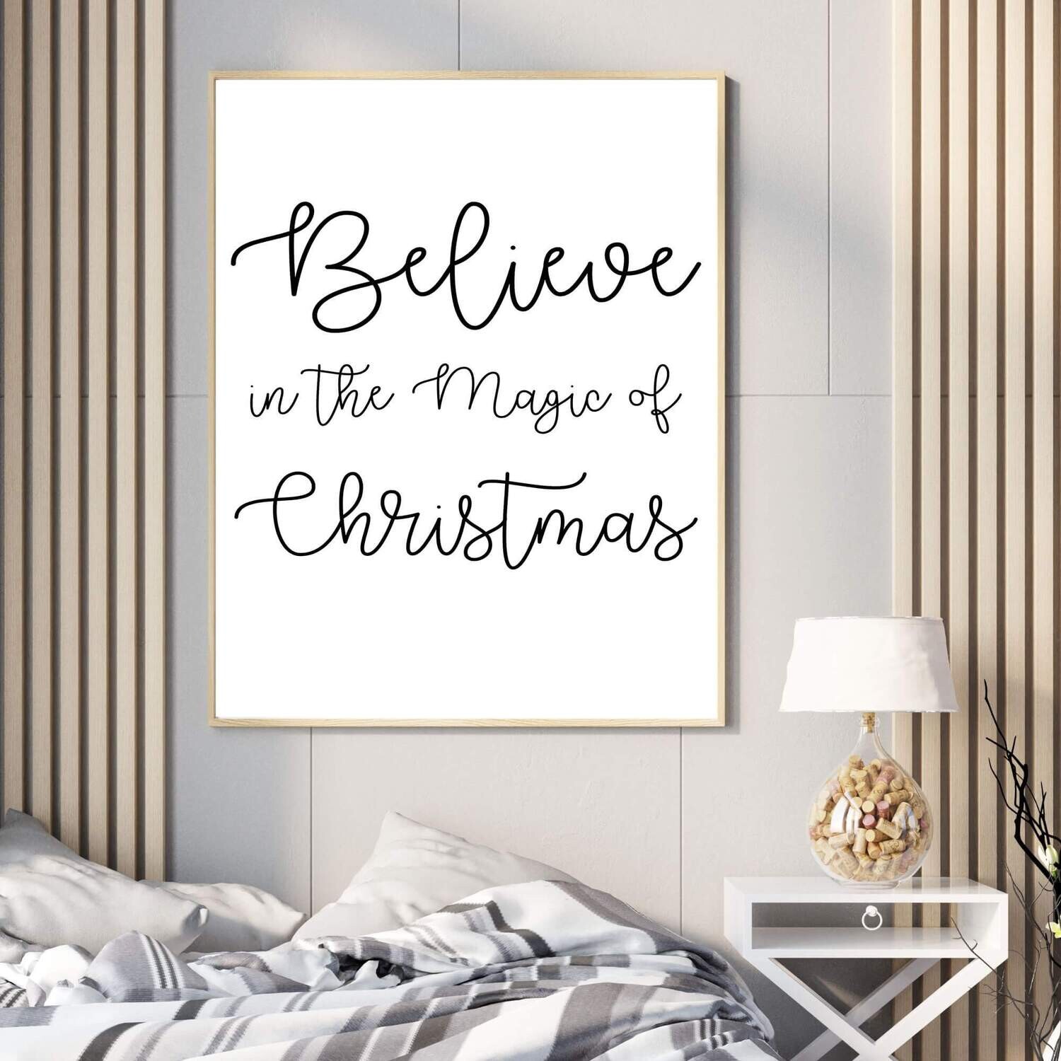Quote Wall Art on Paper, Canvas, Frame unframed Christmas