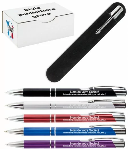 200ex Stylo publicitaire gravé avec votre logo 200ex Stylo publicitaire gravé avec votre logo