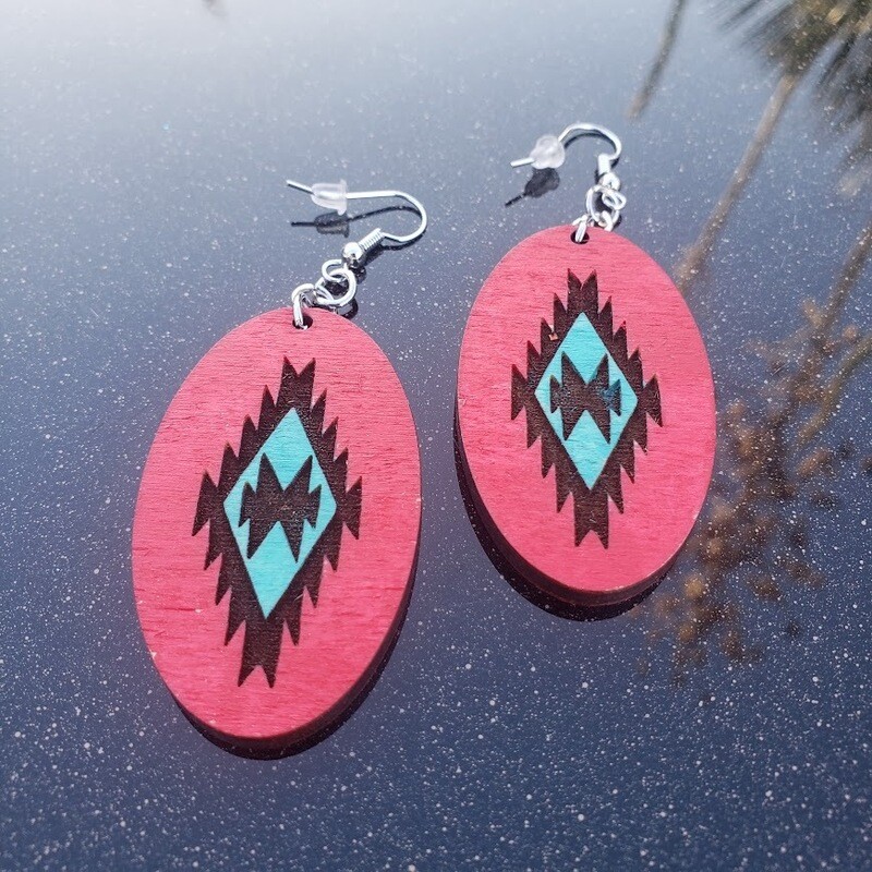 Navajo Diamond Design Earrings