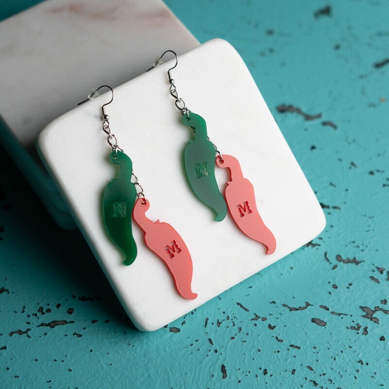 Red &amp; Green Chile NM Earrings